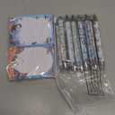 Dispowreath 24 Pcs Otter Sticky Notes with Pens Themed Gifts Self Adhesive Notepad Cute Memo Notes Pads Black Ink Ballpoint Pen for Otter Lover Gifts Office School Students Teacher Supplies