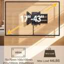 Mounting Dream UL Listed Lockable RV TV Mount for Most 17-43 inch TV, RV Mount for Camper Trailer Motor Home Boat Truck, Full Motion Unique One Step Lock RV TV Wall Mount, VESA 200mm, 44 lbs, MD2210