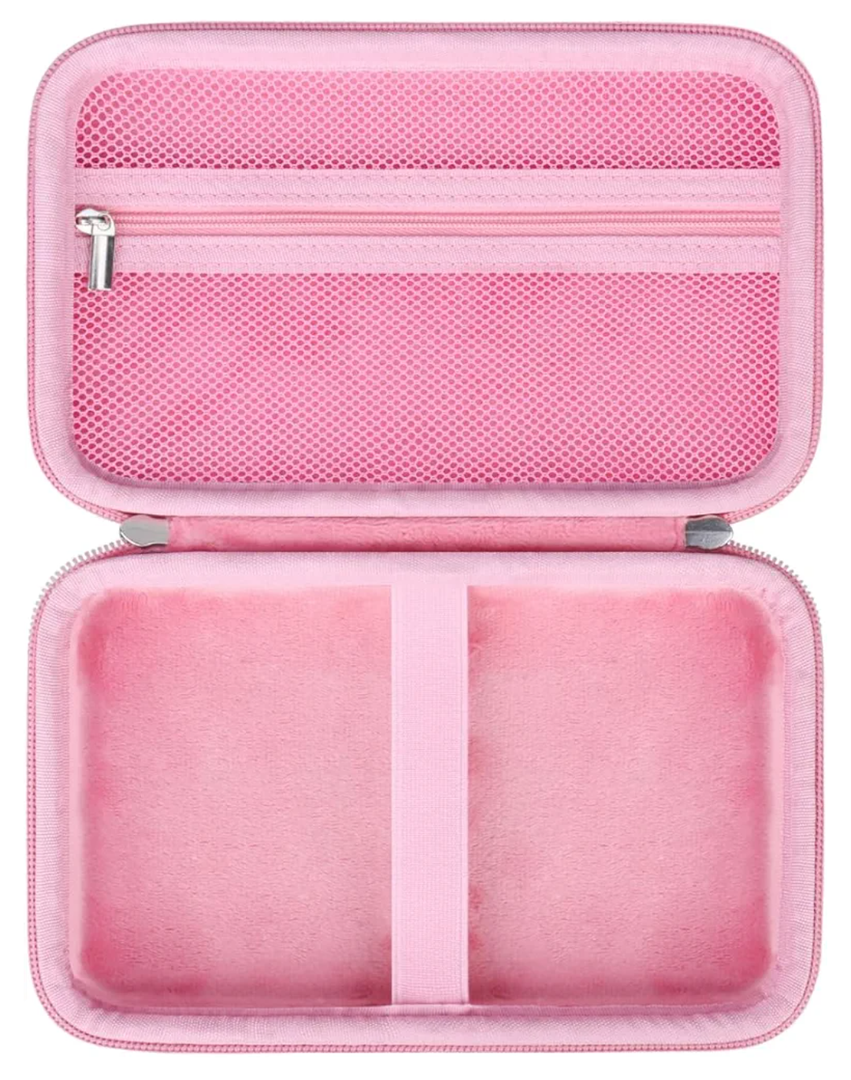 BOVKE Carrying Case Compatible with GiiKER Super Slide Puzzle Games, Super Slide Brain Teaser Puzzle Toys Holder with Space for Puzzle Pieces for Kids, Teens, Travel Games Birthday Gifts, Pink