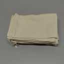 16 Pack Canvas Blank Cosmetics Bags Plain Zipper Makeup Pouch Sublimation DIY Craft Multipurpose Toiletry Bag for Makeup Travel Cosmetic Stationary Storage(S,Beige)