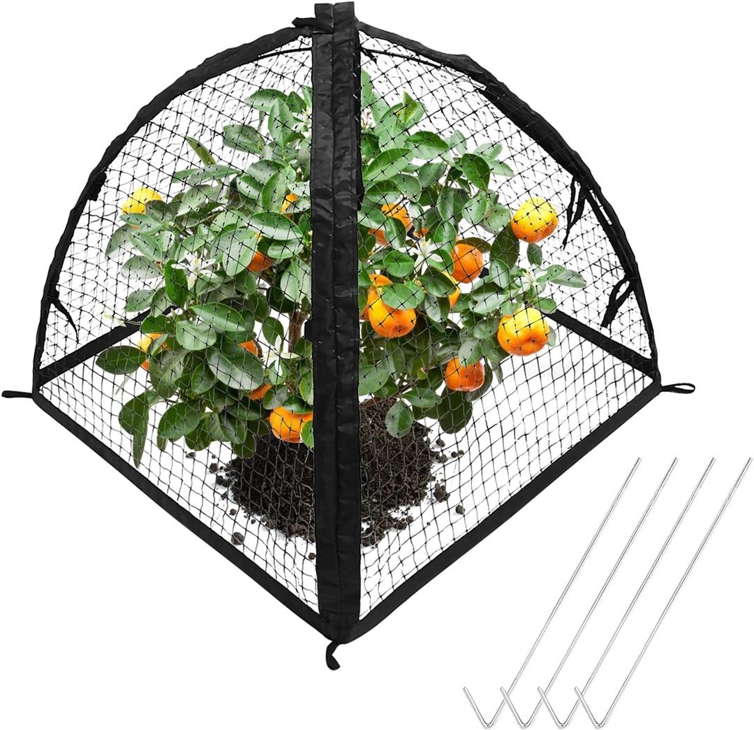 Strawberry Plant Protector,22 x22 x 22 Inch Cloche Dome for Plants,Plant Protection Tent For Plant Cages to Keep Animals Out,Mesh Plant Cover for Plant Protectors from Animals,Chicken Wire Cloche 1PC 