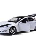 gidoyi Toy Car Model S Alloy Model Cars Pull Back Vehicles 1/32 Scale Car Toys for Toddlers Kids (White)