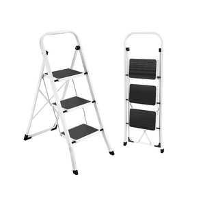 HBTower Step Ladder Folding Step Stool for Adults
3 Step Ladder with Anti-Slip Pedal, 330 lbs Capacity for Kitchen, Home, White