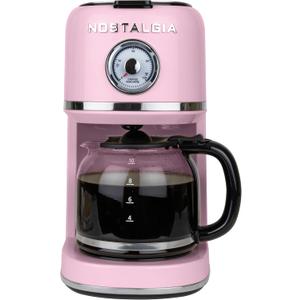 Nostalgia Classic Retro 10 Cup Coffee Maker, Pink