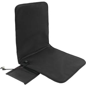 2PCS Heated Seat Cushion for Office Chair, Portable Chair Heating Pad Folding Heated Seat Cushion with 3 Heat Levels for Back, Waist, Hips, Thighs Home Office Use