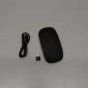 Mouse for MacBook Wireless Bluetooth Mouse Laptop MacBook Air Mac Pro Rechargeable Silent PC iPad Optical Mice with Dual Mode Switch Bluetooth 5.2/3.0 and 2.4GHz USB Type-C Receiver Black