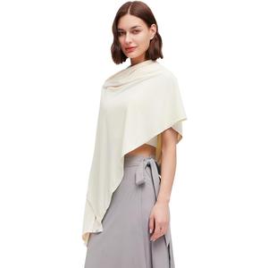 OHRAIN Sun Shawl UV Sun Protection UPF 50+ Beach Travel Scarf Wrap Summer Swimsuit Cover Up Cooling Blanket (Apricot)