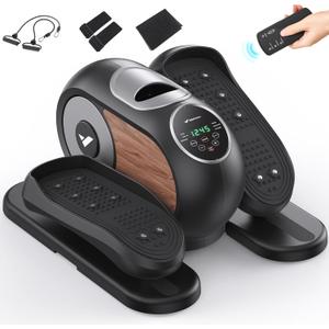 MERACH Under Desk Elliptical, Ellipse Leg Exerciser Electric as Seen on TV for Seniors with Remote Control & 12 Adjustable Speeds, Quiet Portable Seated Pedal Exerciser Machine for Home