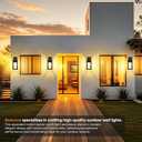 BesLowe 14 Upgraded Motion Sensor Outdoor Wall Lights, Dusk to Dawn Porch Lights Outdoor Wall Sconces, 3 Lighting Modes Exterior Lighting Fixtures with Hooks, Black Outside Lights for House, 2-Pack