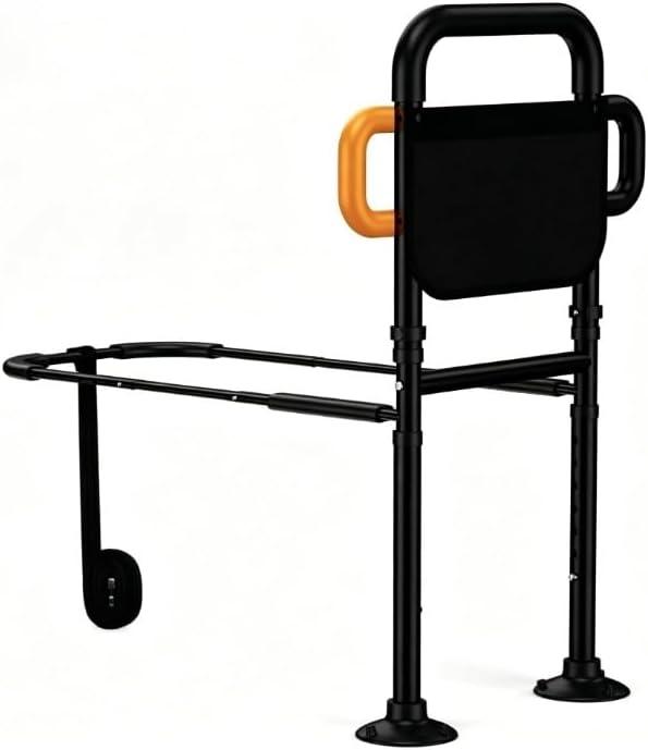 Bed Rails for Elderly Adults Safety with Non-Slip Ergonomic Handle, ASTM Approved Adjustable Bed Assist Rail for Seniors,400 lb Load Capacity, Fixing Strap&Storage Pocket, Fits Twin/Full/Queen/King