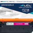 LCL Remanufactured 212A Magenta Toner Cartridge Replacement for HP 212A W2123A 212X W2123X Toner for HP Color LaserJet Enterprise M554, M555 Series, MFP M578 Series Printers (1-Pack)