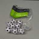 12 Pack Soccer Party Games Spoon Relay Race Toy Set for Teens Adults, Soccer Foam Ball and Spoon Race Game for Sports School Birthday Party Supplies Favors(Classic Colors)