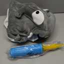 iPlay, iLearn Bouncy Pals Kids White Shark Hopper Ball, Toddler Ride on Bounce Toy, Outdoor Indoor Inflatable Jumping Animal W/Handle, Bouncing Hop Jumper, Birthday Gift for 2 3 4 5 Year Old Boy Girl