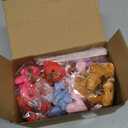 28 Pack Valentines Day Cards & Mini Plush Bear Keychains, Valentines Day Gifts for Kids Classroom, Valentine's Day School Party Favors Class Exchange Prizes for Boys Girls