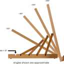 SoHo Urban Artist Extra Large 19.75" x 29.5" Adjustable Portable Drawing Board Stand Easel, 5 Positions, Natural Beechwood Finish