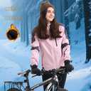 LMLALML Winter Gloves Women Cycling Gloves Waterproof with Touch Screen for Driving Running Workout Hiking Sports (Medium, Black)