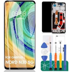 for Oneplus Nord N30 5G Screen Replacement for Oneplus Nord N30 5G LCD Screen Digitizer Repair Kits for Oneplus Nord N30 5G CPH2513 Touch Screen Display Assembly Replacement with Frame CPH2515