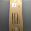 Dowinx Oversized Rocking Camping Chair, Fully Padded Patio Chair with Side Pocket and Carry Bag, High Back Portable Lawn Recliner with Headrest, Support 300 lbs, Blue