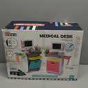 deAO Doctor Kit for Toddlers 3-5 Kids Doctors Pretend Play Set Role Play Toys with Cart Costume Stethoscope and Thermometer Christmas Birthday Gift for Girls Boys (Green)