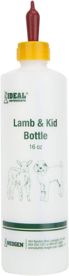 Neogen Ideal 7004 Lamb & Kid Bottle 16oz w/Red Screw-On Teat