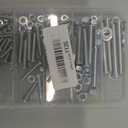 Bolts, Nuts, and Washer Assortment Kit - 120 pcs Nuts and Bolts Assortment Kit, Nut Bolt and Washer Assortment, Bolt and Nut Assortment (Silver, 120)