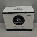 CZZGSM 2 Pack Square Glass Flour and Sugar Containers with 132 Kitchen Pantry Labels - Thicken 149 FL OZ Large Glass Storage Jars with Airtight Bamboo Lid - Big Food Canisters for Rice, Pasta, Cookie