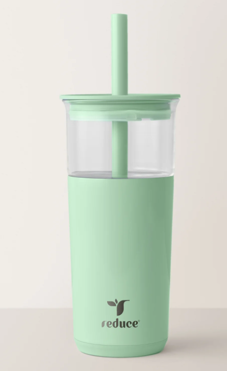 REDUCE 20 oz Aspen Glass Tumbler Matcha Teal