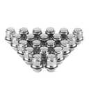 M12x1.5 Wheel Lug Nuts for Cmary Corolla, 20PCS One-Piece OEM Mag Lug Nuts 12x1.5 Lug Nut with 3/16'' (21mm) Hex for Camry Tacoma Corolla Rav4 4Runner ES350 IS300 (Chrome)