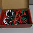 Max Fun 12Pcs Christmas Glasses Glitter Holiday Party Glasses Frames Christmas Decoration Accessories Costume Eyeglasses for Christmas Parties Holiday Favors (One Size Fits All)