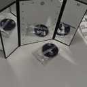 HUONUL Makeup Mirror Vanity with Lights, 2X 3X 10X Magnification, Touch Control, Trifold Mirror, Dual Power Supply, Gifts for Women, Wife, Mom, Teengirls (Black)