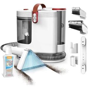 WURESE Portable Carpet Cleaner Machine, Carpet Shampooer, 15Kpa Upholstery Cleaner with 3 Tools, 54oz Large Water Tank, 16.4ft Power Cord, Spot and Stain Deep Cleaner for Rug, Couches, Car,Rose