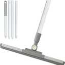 Squeegee Broom for Floor Shower Squeegee with Long Handle Rubber Wiper for Bathroom Tile Shower Glass Car Window Deck Patio Cleaning