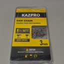 16 Inch Chainsaw Chain 56 Drive Links, 3/8" LP Pitch, .050" Gauge, Low kickback, Lubrication System Chainsaw Blade fits Echo, Craftsman, Poulan, Homelite, Greenworks, etc, KP-S56 (3 Pack)