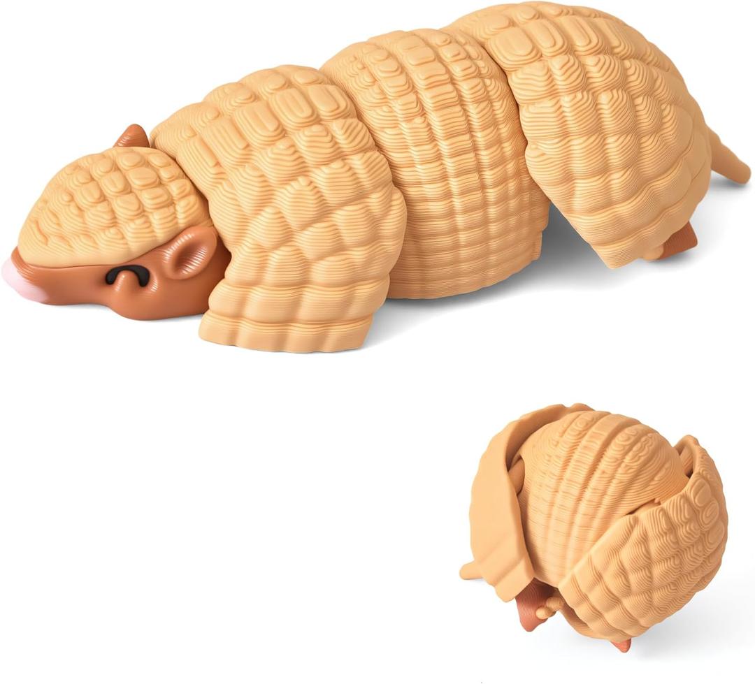 Yipintang 3D Printed Creature Flexible Animals - 5.91 Inches Fidget Animal for Desk Dcor (Pangolin)
