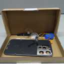 Rear Back Glass Replacement for iPhone 15 Pro 6.1-inches with Repairing Tool Kit and All Necessary Parts (White Titanium)