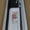 LED Wall Sconce Set of 2 Black Remote Modern LED Vanity Lights Set of 2 Indoor Wall Light Fixtures for Living Room, Dimmable Wall Sconce for Bedside Bedroom Bathroom, 23.6inch 2 Pack