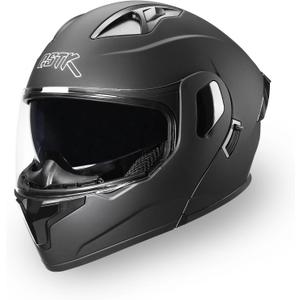 Full Face Motorcycle Helmet DOT Approved Modular - Interchangeable Lens, Breathable ABS Motocross Helmet with Detachable Washable Liner for Youth & Adults XL