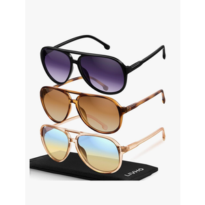livho Trendy Polarized Aviator Sunglasses Women Men, Retro Sun Glasses for Women Men 2025, Oversized UV Protection Shades