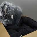 Tudomro Egg Chair Cushion Filling 2.58 kg Replacement Rocking Chair Cushions High Back Swing Hammock Egg Hanging Cushion Thicken for Indoor Outdoor Patio Garden(Black,1 Pcs)