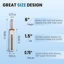 2 Packs SP-2064 Lock-Pin 3/4" Boat Seat Post - 16" Tall Aluminum Non-Threaded Pin Post 1.5" Diameter for Fishing Pontoon Cruising Boats