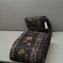 6x9 Washable Non-Slip Area Rug for Living Room, Dining Room, Bedroom Home Office-Vintage Floral Farmhouse Non-Shedding Distressed Low Pile Area Rug (Dark Brown, 6x9)