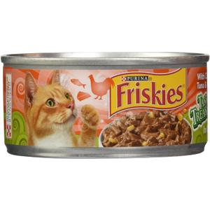 Friskies Canned Tasty Treasures Cat Food, Chicken & Tuna, 5.5 oz, 1 pack