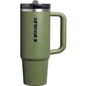 STANLEY Quencher ProTour Flip Straw Tumbler with Leakproof Lid 30 oz | Built-In Straw and Handle | Cup Holder Compatible for Travel | Insulated Stainless Steel Cup | BPA-Free | Dried Pine VRT