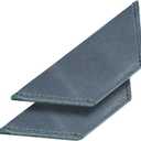 Genuine Leather Handmade Bookmark (Set of 2) (Triangle, Blue)