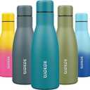 BJPKPK 12oz Water Bottles Stainless Steel Double Wall Vacuum Insulated Small Water Bottles for Travel,Lake Blue