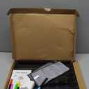 Black Magnetic Acrylic Dry Erase Calendar for Fridge, Monthly & Weekly/Chore Chart Planning Board Set for Kids/Adults/Teens, Includes 7 Colorful Markers, 16"x12"