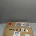 Dog Gate Indoor,18"-45" Adjustable Extra Wide Metal Short Dog Gate to Step Over, 18" Tall Small Pet Gate with 3 Extension Kits, Pressure Mounted Gate for Doorways & Stairs Black