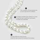 BABEYOND Long Pearl Necklace Faux Pearls Necklace Set Beaded Long Pearls Necklace 1920s Gatsby Costume Jewelry