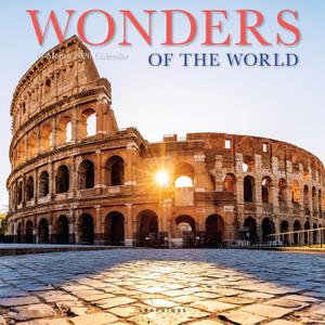 Graphique 2026 Wonders of the World Wall Calendar | 12 x 12 | Thick Paper | Home & Office Organizer | Large Monthly Grid | 3 Languages & Marked Holidays | 4 Month Preview Page for 2027