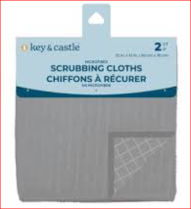 Key & Castle Microfiber Scrubbing Cloths 6 Pack